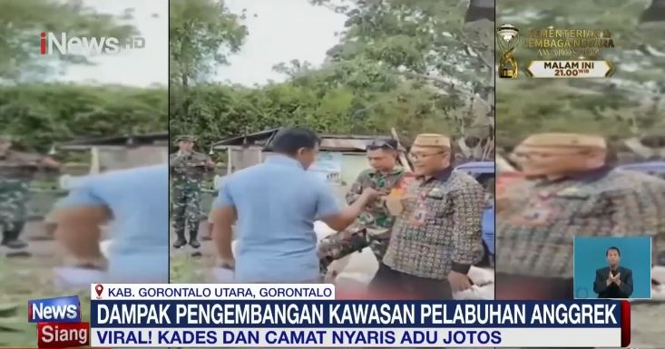 Viral Kades dan Camat Cekcok Mulut hingga Nyaris Adu Jotos di Gorontalo Utara