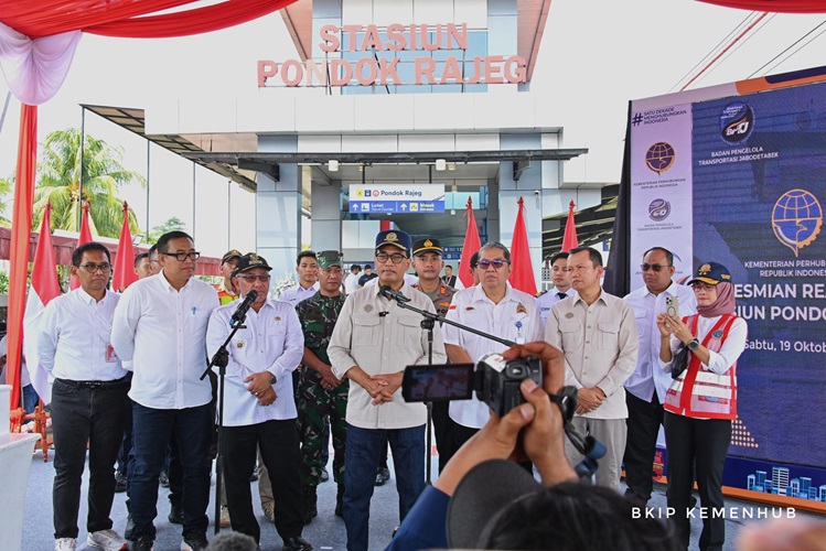 Menhub Resmikan Stasiun Pondok Rajeg, Mulai Beroperasi Hari Ini ...