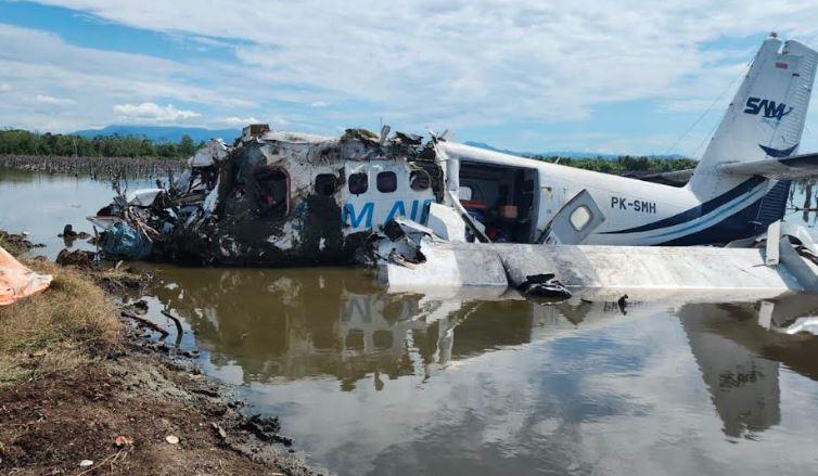 Update Kecelakaan Pesawat SAM Air Jatuh di Tambak Pohuwato, 4 Orang Tewas
