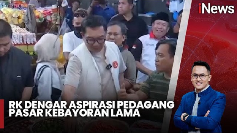 Ridwan Kamil Blusukan ke Pasar Kebayoran Lama, Dengar Curhat Pedagang
