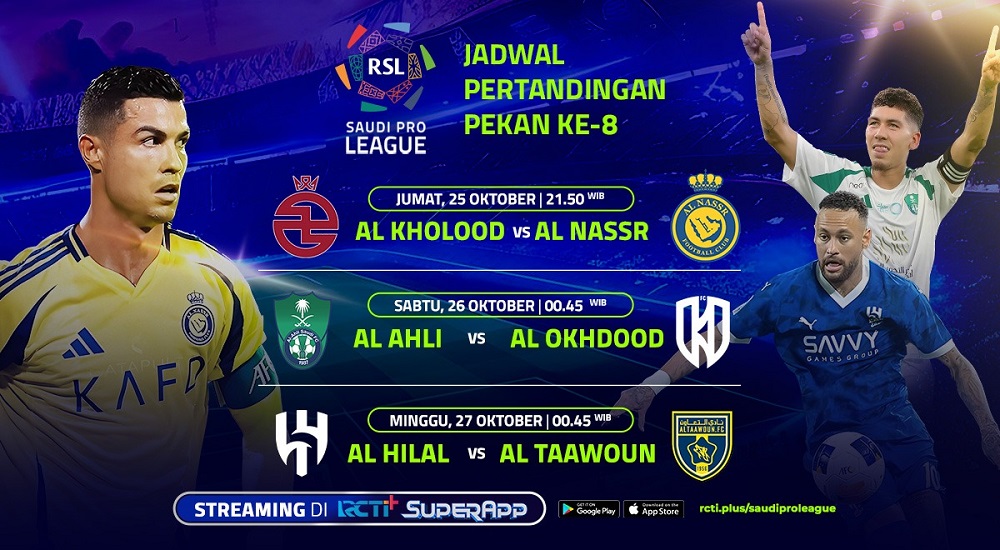 Link Live Streaming Liga Arab Saudi Pekan Ke-8 Di RCTI+ SuperApp, Al ...