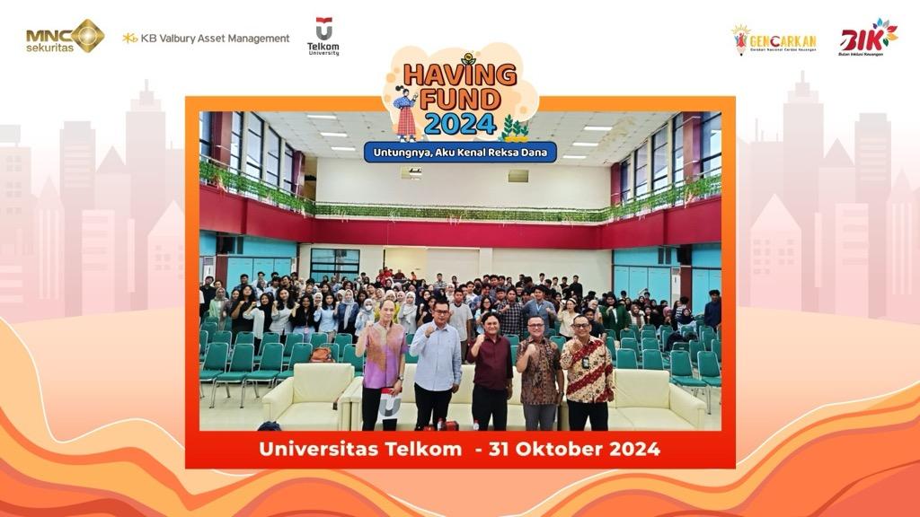 MNC Sekuritas dan KB Valbury AM Gandeng Mahasiswa Universitas Telkom Belajar Investasi Reksa Dana