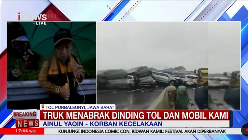 Kesaksian Korban Kecelakaan Tol Purbaleunyi: Mobil Terbang ke Jalur Sebelah