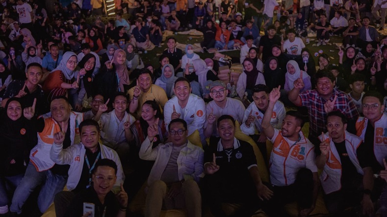 Tidar Jakarta Sosialisasikan Program Kopi Gratis RK-Suswono ke Anak Muda