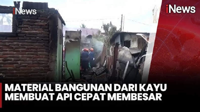 Kebakaran Hebat di Makassar, 2 Rumah Ludes 1 Orang Tewas Terjebak di Dalam
