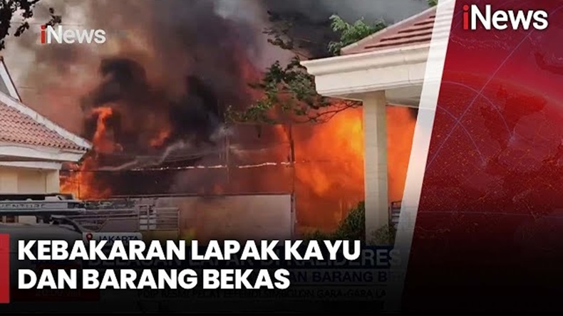 Kebakaran Lapak Kayu dan Barang Bekas di Kalideres, Sempat Terdengar Ledakan