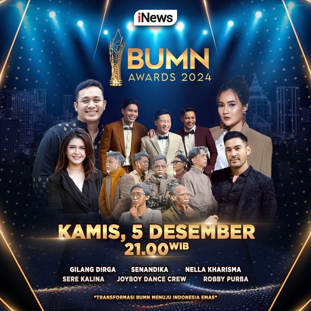 3 Hari lagi! BUMN Awards 2024 pada 5 Desember Pukul 21.00 WIB, Hanya di iNews
