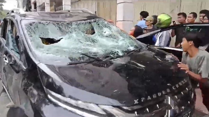 Viral Kakak Adik Pengemudi Xpander di Medan Diamuk Massa, Diduga Pelaku Tabrak Lari