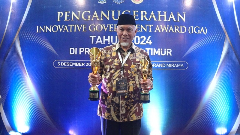 Pemprov Sumbar Raih Dua Penghargaan Prestisius dari Kemendagri