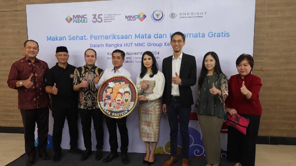 Rangkaian HUT MNC Group ke-35, MNC Peduli Bersama KKP dan Essilor Adakan Pemeriksaan Mata dan Kacamata Gratis serta Makan Sehat