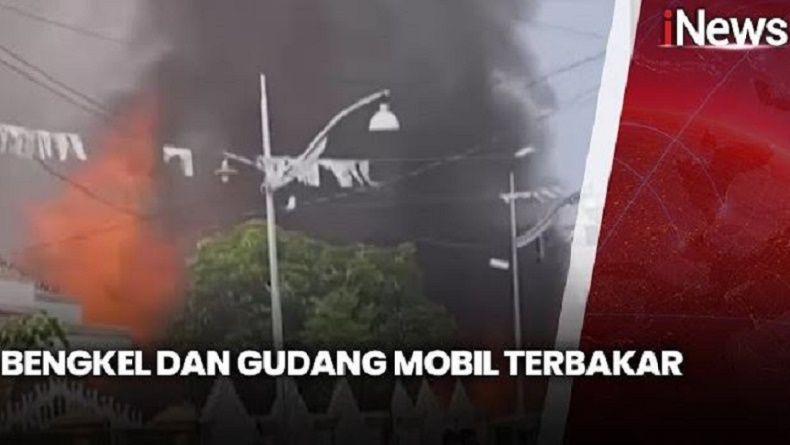 Kebakaran Bengkel dan Gudang Mobil di Medan, Diduga akibat Korsleting Listrik