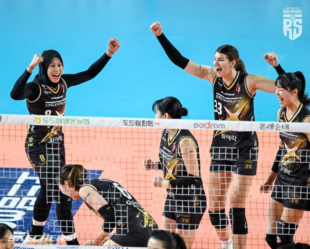 Megawati Hangestri Cetak 19 Poin, Red Sparks Bungkam Hi Pass