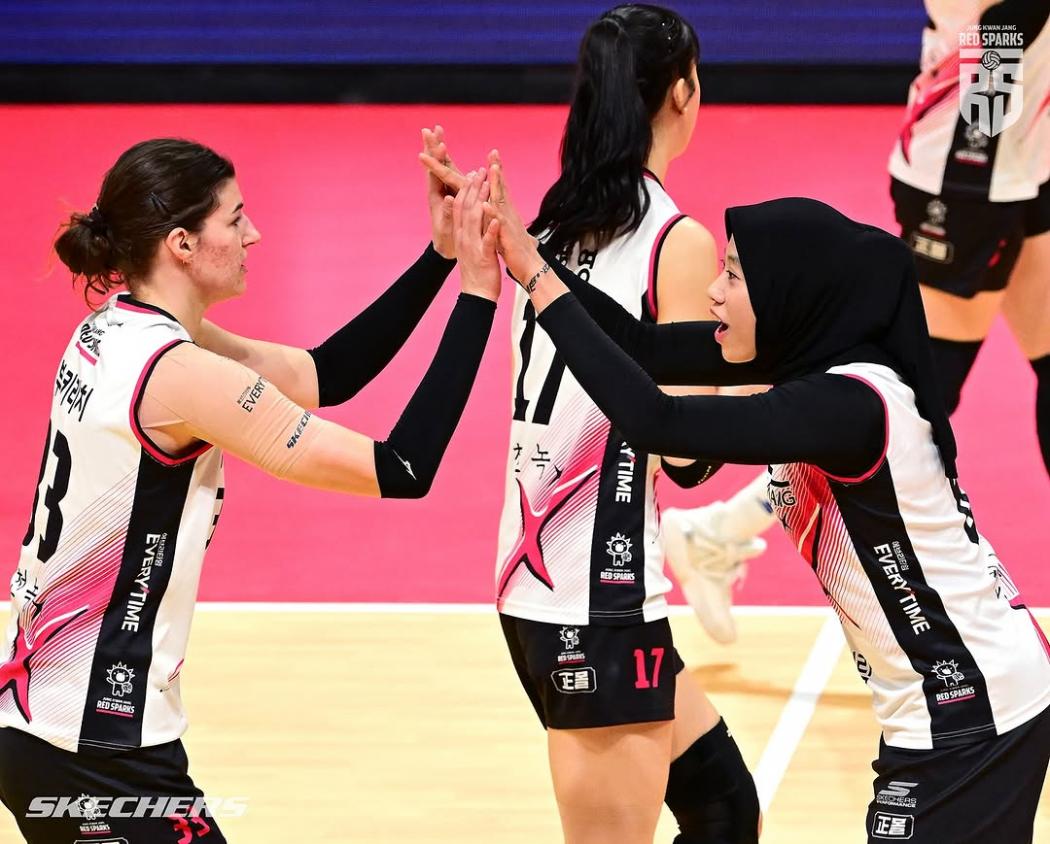 Hasil Final Liga Voli Korea: Megawati 14 Poin, Red Sparks Digilas Pink Spiders
