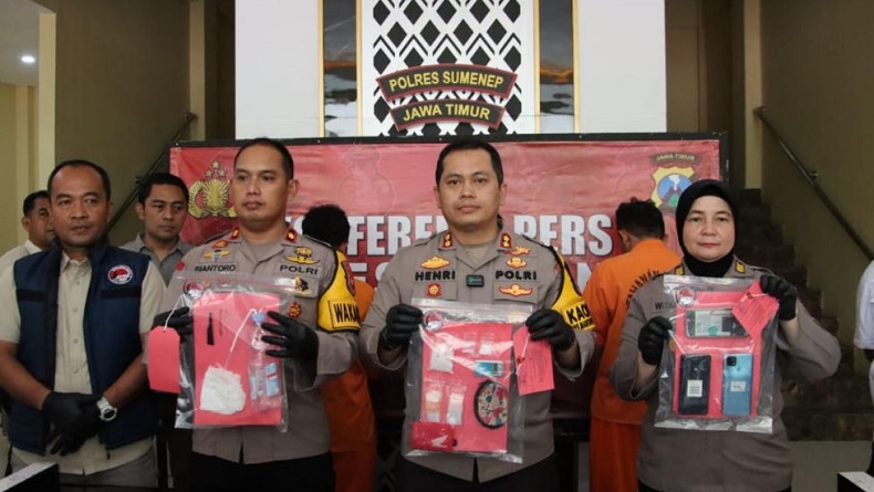 Pesta Sabu di Kamar kos, 3 Pemuda di Sumenep Ditangkap Polisi