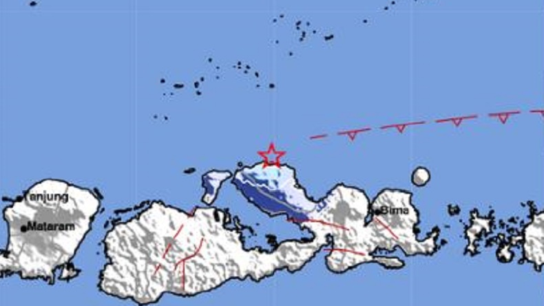 Gempa Terkini M4,1 Guncang Dompu NTB, Terasa hingga Bima