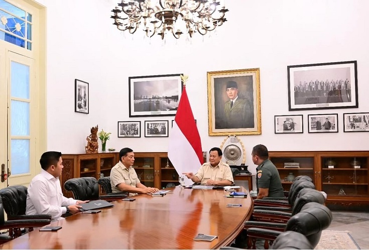 Bertemu Prabowo, KSAD Laporkan 4 Program TNI AD yang Telah Berjalan