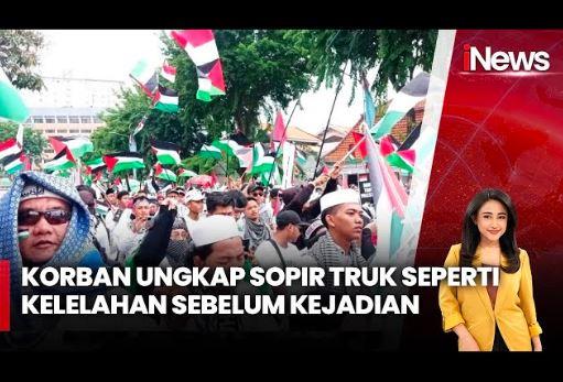 Massa Gelar Aksi Damai di Grahadi Surabaya Suarakan Kemerdekaan Palestina