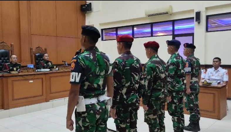 Kasus Penembakan Bos Rental, 3 Anggota TNI AL Tak Ajukan Eksepsi