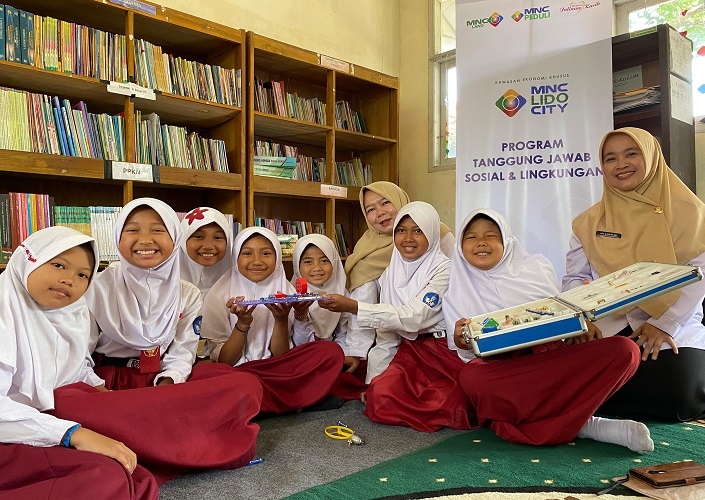 Siswa SDN Pangarakan 01 Bogor Antusias Ikuti Literasi dari MNC Land dan MNC Peduli