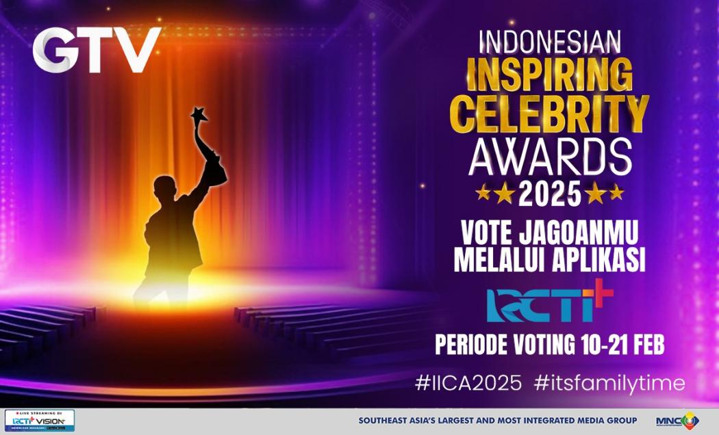 Daftar Lengkap Nominasi Indonesian Inspiring Celebrity Awards 2025 GTV dan Cara Vote di RCTI+