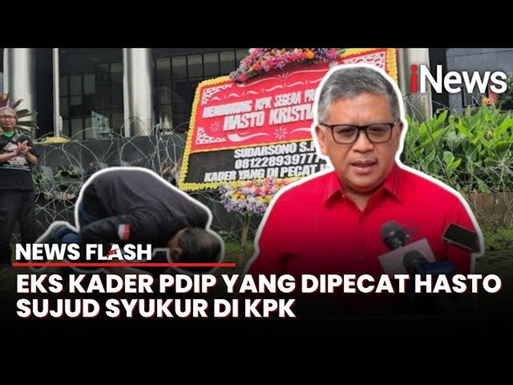 Eks Kader PDIP yang Dipecat Hasto Sujud Syukur di KPK usai Praperadilan Tak Diterima