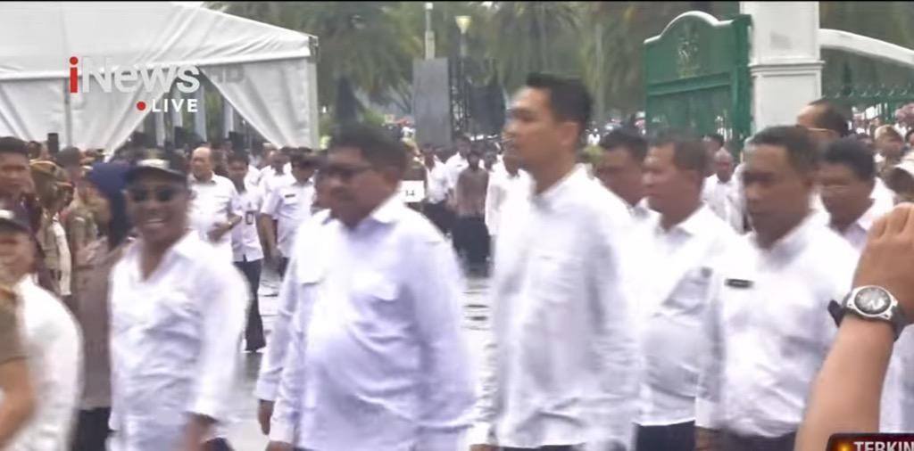 Sambil Baris-berbaris, 481 Kepala Daerah Ikuti Gladi Bersih di Monas