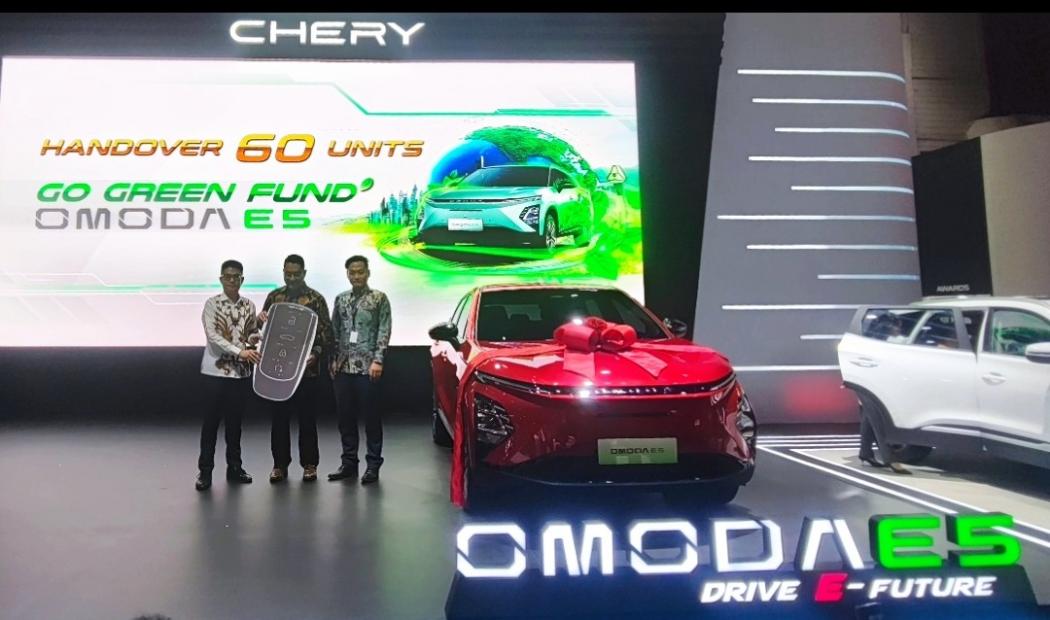Mejeng di IIMS 2025, 60 Mobil Listrik Chery Omoda E5 Jadi Kendaraan Fleet
