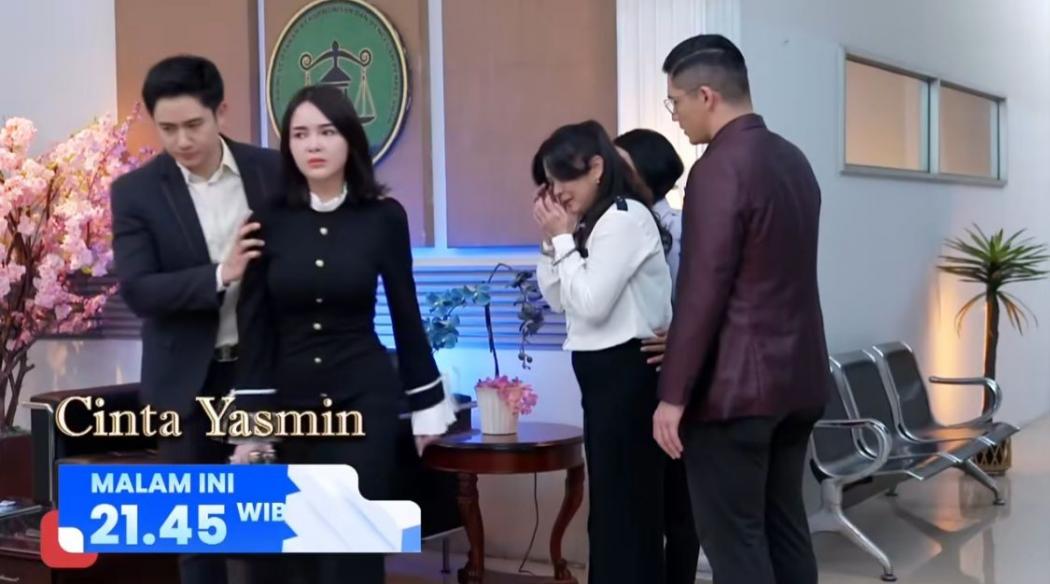 Sinopsis Sinetron Cinta Yasmin Eps 233, Jumat 21 Februari 2025: Hasil Sidang Ajeng Diputuskan, Yasmin Kecewa