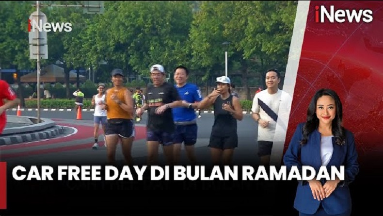 Bulan Puasa, CFD Sudirman-Thamrin Jakarta Tetap Diramaikan Warga