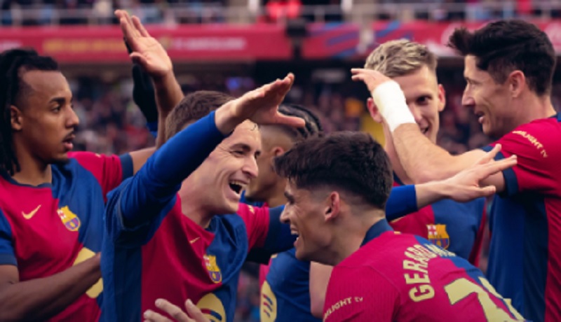 Hasil Lengkap Liga Spanyol Semalam: Barcelona Pesta Gol, Kembali ke Puncak