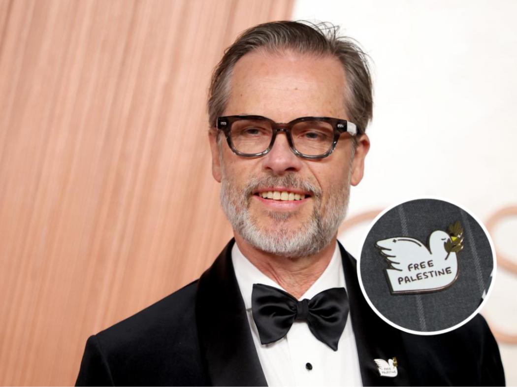 Tak Gentar! Aktor Guy Pearce Pakai Pin Free Palestine di Oscar 2025
