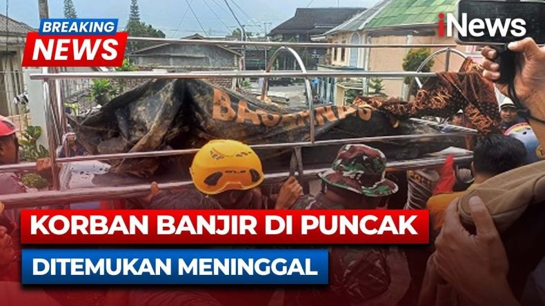 Pria Terseret Banjir di Puncak Bogor saat Selamatkan Istri Ditemukan Tewas