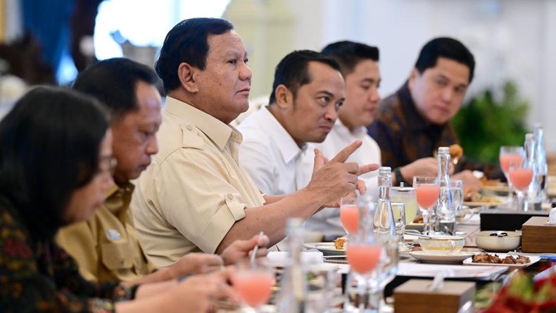 Prabowo Undang Menteri Kabinet Merah Putih Bukber di Istana