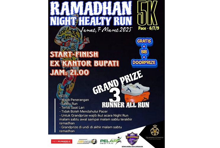 Ramadan Night Healthy Run 5K akan Digelar, Masyarakat Sambut Antusias