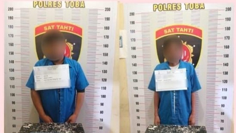 Pesta Ganja di Warung Tuak, 2 Pemuda di Toba Ditangkap Polisi