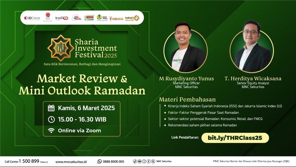 Yuk Daftar Webinar MNC Sekuritas Market Review dan Mini Outlook Ramadan, Ini Caranya!