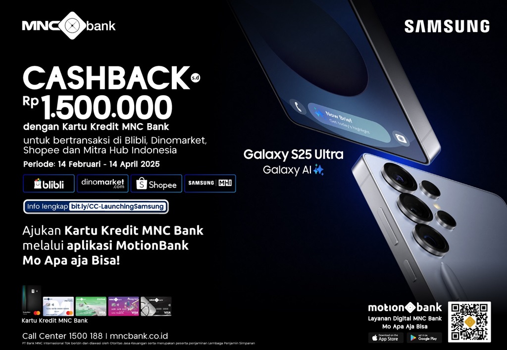 Pasti Cuan! Yuk Miliki Samsung Galaxy S25 dengan Kartu Kredit MNC Bank