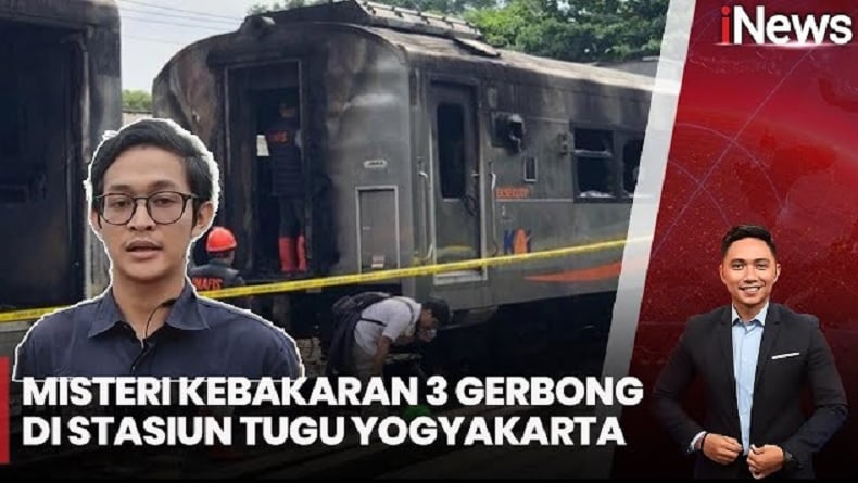 Usut Kebakaran 3 Gerbong Kereta Api di Yogyakarta, Polisi Kumpulkan Bukti di TKP