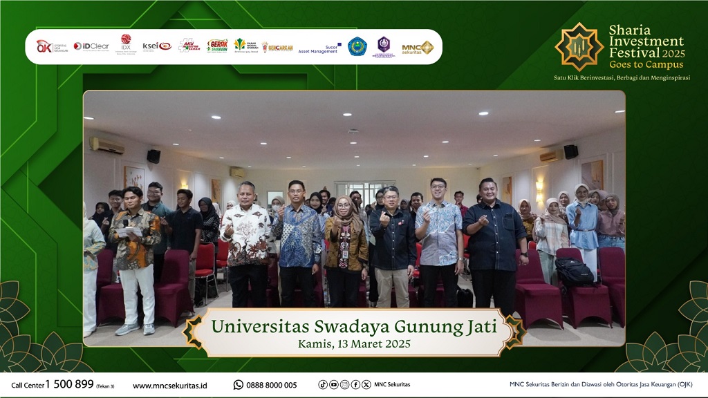 SIF Goes to Campus 2025: MNC Sekuritas & Sucor AM Edukasi Pasar Modal Syariah di Universitas Swadaya Gunung Jati Cirebon