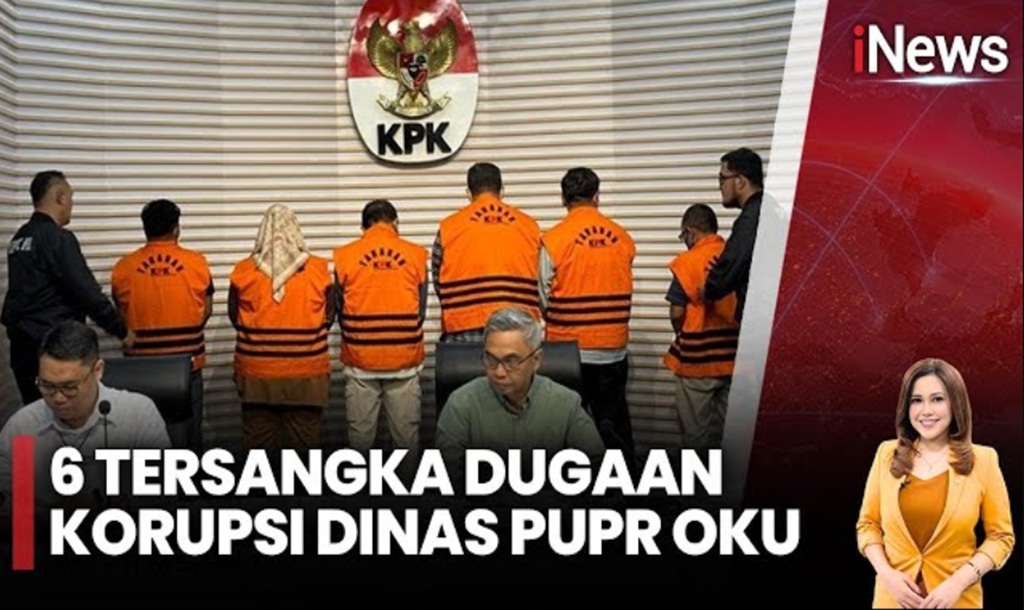 KPK Tetapkan 6 Tersangka Kasus Suap Proyek Dinas PUPR Kabupaten OKU