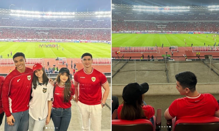 So Sweet! Fuji Nonton Timnas Indonesia Bareng Verrell Bramasta, Double Date Fadly-Maudy