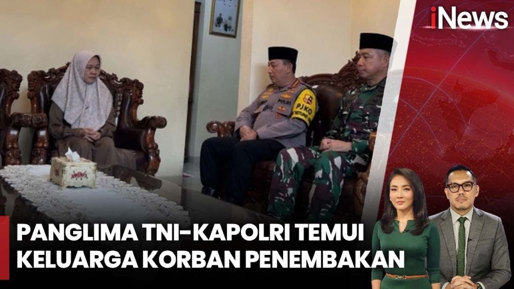 Kapolri dan Panglima TNI Kunjungi Keluarga Polisi Korban Penembakan Way Kanan