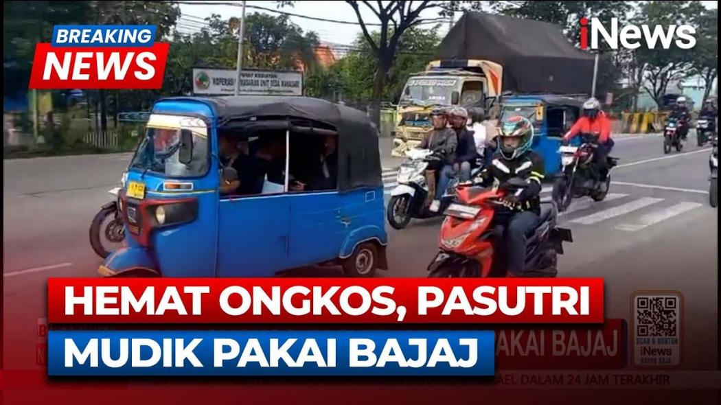 Demi Hemat Biaya, Pasangan Suami Istri Nekat Mudik Pakai Bajaj Sejauh Ratusan Kilometer