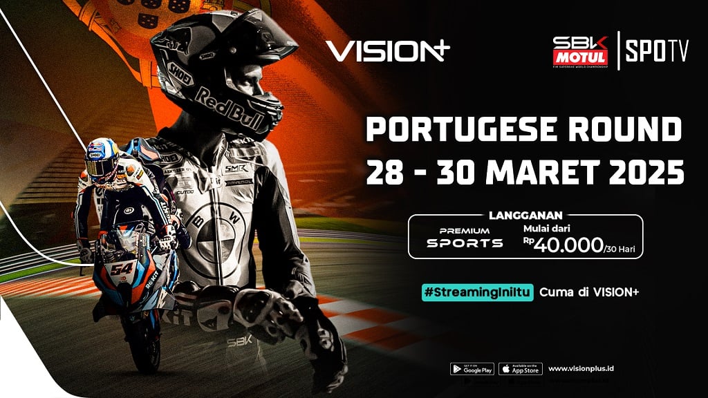 Jadwal dan Link Live Streaming WSBK Portugal, Saksikan di Vision+