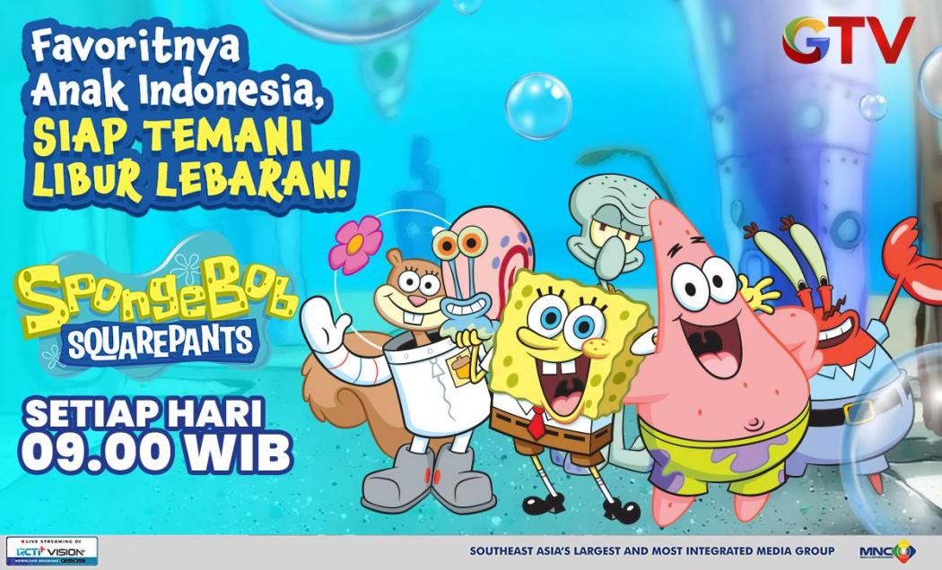 It’s Family Time! Biar Libur Lebaran Makin Seru, Jangan Lupa Silaturahmi ke Rumah Spongebob Squarepants GTV!