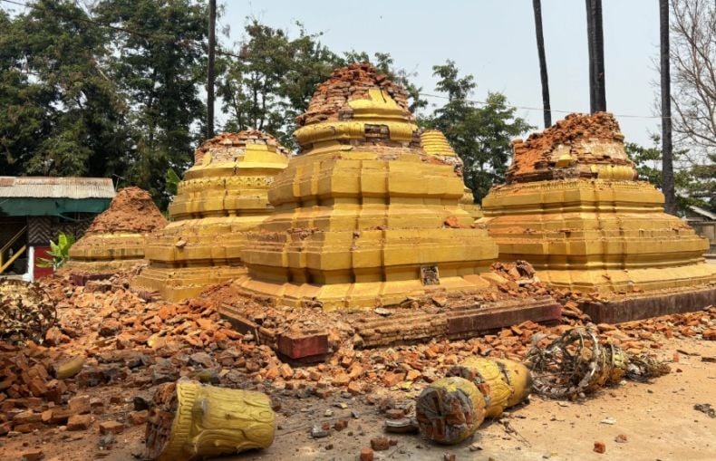Kengerian Gempa Myanmar: Teriakan Minta Tolong dari Reruntuhan hingga Puluhan Biksu Terkubur