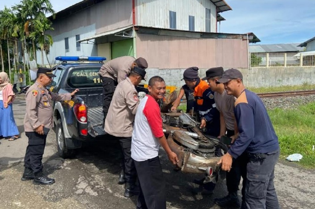 Kecelakaan di Sukoharjo, Pemotor Luka-luka Tertabrak Kereta Api Bathara Kresna