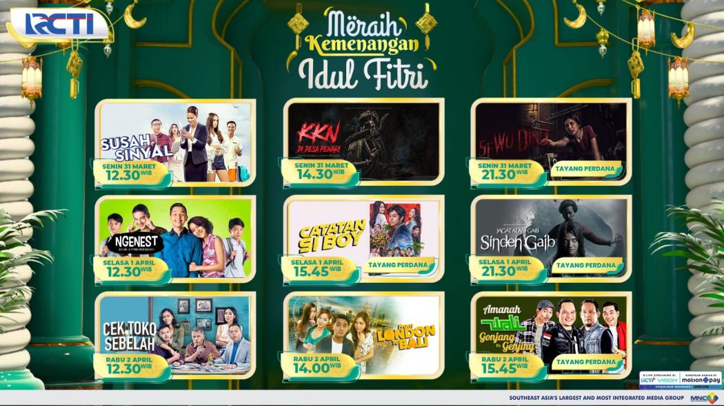 Raih Kemenangan Idul Fitri Bersama Film-Film Terbaik dan Seru Hanya di RCTI!
