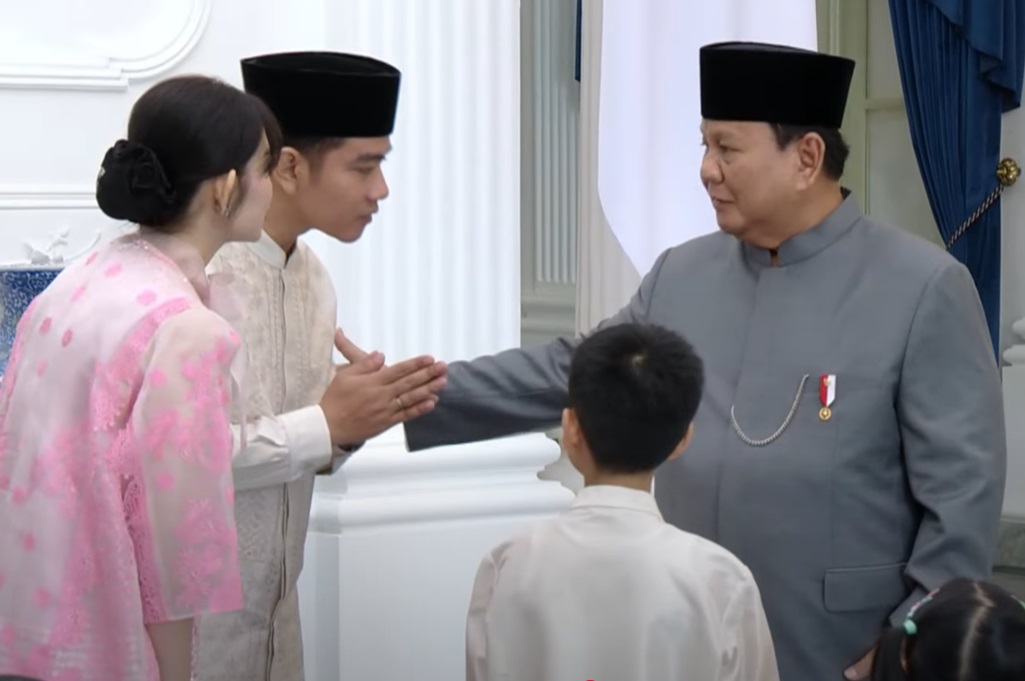 Gibran Ajak Keluarga Berlebaran ke Prabowo di Istana
