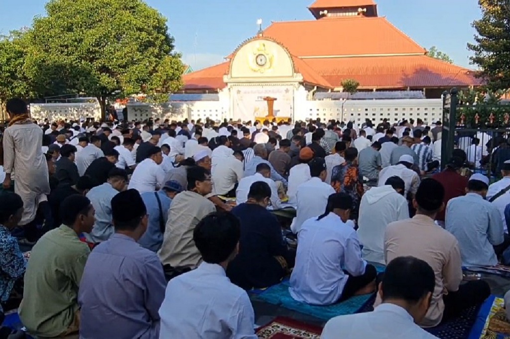 Ribuan Jemaah Muhammadiyah Yogyakarta Salat Idul Fitri Masjid Gedhe Kauman